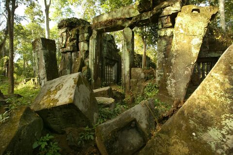  Cambodia's Koh Ker Temple archaeological site has been officially added to UNESCO?s World Heritage List, during the 45th session of the World Heritage Committee held in Riyadh, Saudi Arabia, on September 17/2023.The ancient temple, also known as Lingapura or Chok Gargyar, is located in Srayong commune of Preah Vihear province?s Kulen district. According to UNESCO, the Koh Ker site spans 1,187ha. November 10, 2004 in Preah Vihear, France.Photo by Patrick Aventurier/Abacapress.