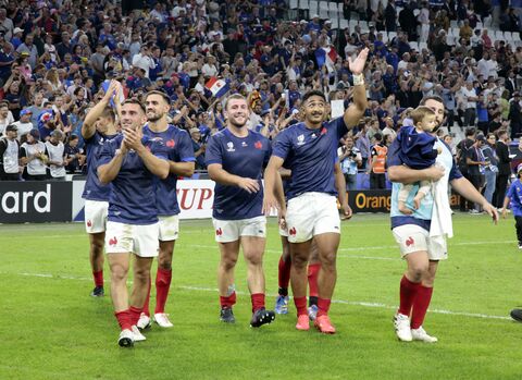  Rugby World Cup France 2023 Pool A match between France and Namibia at Stade Velodrome on September 21, 2023 in Marseille, France. Photo by Patrick Aventurier/Abacapress.