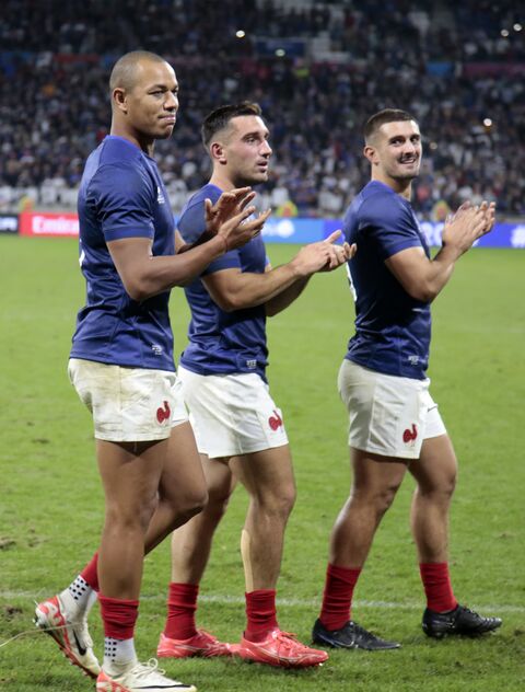  The France 2023 Rugby World Cup Pool A match between France and Italy at the OL Stadium in Lyon, south-eastern France on October 6, 2023. Photo by Patrick Aventurier/Abacapress.