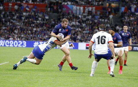  Rugby World Cup France 2023 Pool A match between France and Namibia at Stade Velodrome on September 21, 2023 in Marseille, France. Photo by Patrick Aventurier/Abacapress.